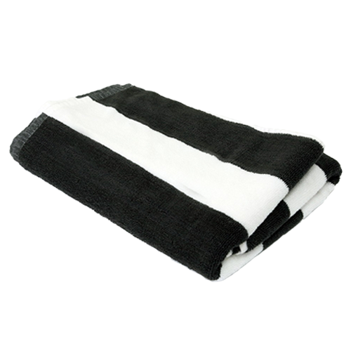 Black and discount white pool towels